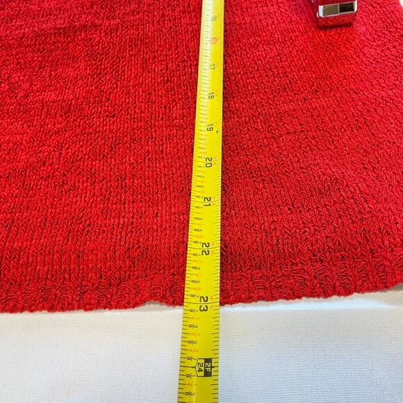 Liz Claiborne Collection Red Sleeveless Silk Blend Sweater Vest Top L - Picture 10 of 10